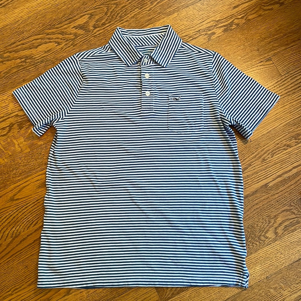 Boys Vineyard Vines Island Striped Polo